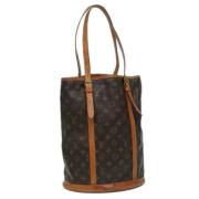 Louis Vuitton Vintage Pre-owned Canvas axelremsvskor Brown, Dam