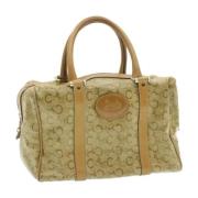 Celine Vintage Pre-owned Laeder handvskor Beige, Dam