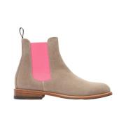 Scarosso Bruna Slip-On Chelsea Boots Beige, Dam