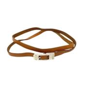 Hermès Vintage Pre-owned Laeder armband Brown, Dam