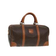 Celine Vintage Pre-owned Canvas handvskor Brown, Dam