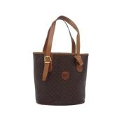 Celine Vintage Pre-owned Canvas handvskor Brown, Dam