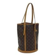 Louis Vuitton Vintage Pre-owned Canvas axelremsvskor Brown, Dam