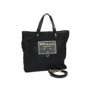 Prada Vintage Pre-owned Nylon prada-vskor Black, Dam