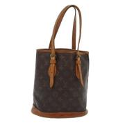 Louis Vuitton Vintage Pre-owned Canvas axelremsvskor Brown, Dam