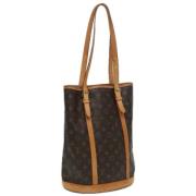 Louis Vuitton Vintage Pre-owned Canvas axelremsvskor Brown, Dam