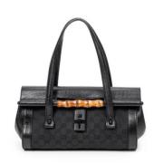 Gucci Vintage Pre-owned Canvas handvskor Black, Dam