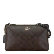 Coach Pre-owned Pre-owned Canvas axelremsvskor Brown, Dam