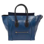 Celine Vintage Pre-owned Laeder totevskor Blue, Dam