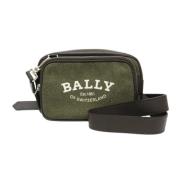 Bally Pre-owned Pre-owned Canvas axelremsvskor Green, Unisex