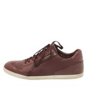 Louis Vuitton Vintage Pre-owned Laeder sneakers Red, Herr