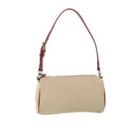 Burberry Vintage Pre-owned Canvas axelremsvskor Beige, Dam