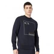 Armani Logo Sweatshirt You.me.us. Blue, Herr