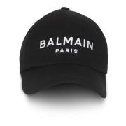 Balmain Broderad Paris keps Black, Dam