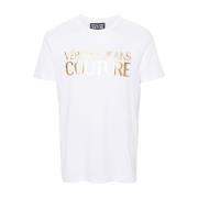 Versace Jeans Couture Vita T-shirts & Polos för män White, Herr