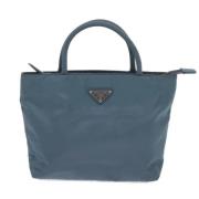 Prada Vintage Pre-owned Tyg handvskor Blue, Dam