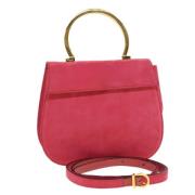 Salvatore Ferragamo Pre-owned Pre-owned Mocka handvskor Pink, Dam