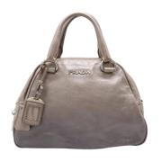 Prada Vintage Pre-owned Laeder handvskor Gray, Dam