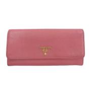 Prada Vintage Pre-owned Laeder plnbcker Pink, Dam