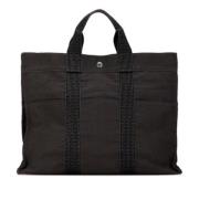 Hermès Vintage Pre-owned Canvas totevskor Black, Dam