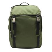 Prada Vintage Pre-owned Canvas ryggsckar Green, Dam