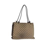 Gucci Vintage Pre-owned Canvas gucci-vskor Beige, Dam