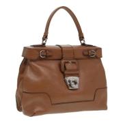 Salvatore Ferragamo Pre-owned Pre-owned Laeder handvskor Brown, Dam