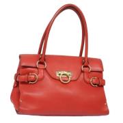 Salvatore Ferragamo Pre-owned Pre-owned Laeder handvskor Red, Dam