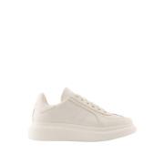 Alexander McQueen Vita Läder Oversized Sneakers White, Dam