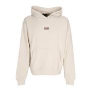 Dolly Noire 3D Box Logo Hoodie Lätt Sweatshirt Beige, Herr