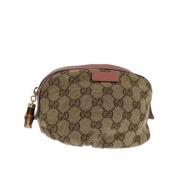 Gucci Vintage Pre-owned Canvas gucci-vskor Beige, Dam