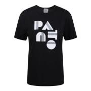 Patou Art Deco Logo Print T-shirt Black, Dam