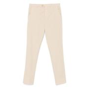 Canali Bomullsbyxor med sidofickor och bakfickor Beige, Herr