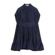 Lanvin Blå Volang Miniklänning Blue, Dam