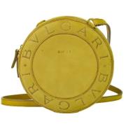 Bvlgari Vintage Pre-owned Laeder axelremsvskor Yellow, Dam