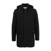 Woolrich Huva Vadderad Jacka Black, Herr