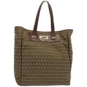 Fendi Vintage Pre-owned Canvas fendi-vskor Brown, Dam