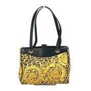 Versace Pre-owned Pre-owned Tyg axelremsvskor Yellow, Dam