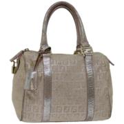 Fendi Vintage Pre-owned Canvas fendi-vskor Beige, Dam