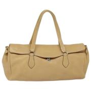 Prada Vintage Pre-owned Laeder totevskor Beige, Dam