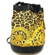 Versace Pre-owned Pre-owned Laeder axelremsvskor Yellow, Dam