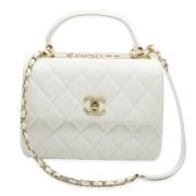 Chanel Vintage Pre-owned Laeder chanel-vskor White, Dam