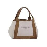 Balenciaga Vintage Pre-owned Canvas balenciaga-vskor Beige, Dam