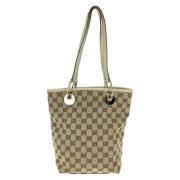 Gucci Vintage Pre-owned Canvas totevskor Beige, Dam