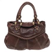 Valentino Vintage Pre-owned Laeder handvskor Brown, Dam