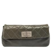 Chanel Vintage Pre-owned Laeder kuvertvskor Gray, Dam