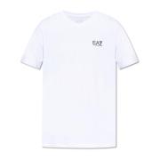 Emporio Armani EA7 V-ringad T-shirt White, Herr