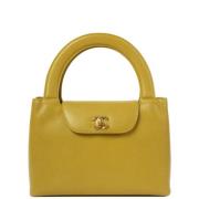 Chanel Vintage Pre-owned Laeder handvskor Yellow, Dam