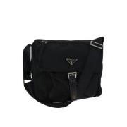 Prada Vintage Pre-owned Nylon prada-vskor Black, Dam