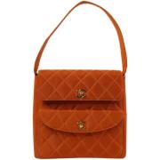 Chanel Vintage Pre-owned Nylon chanel-vskor Orange, Dam